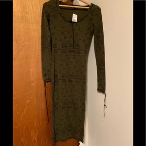 Betsey Johnson midi thermal dress